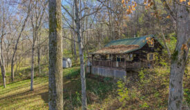 Driftless Area trout fishing and hunting retreat with a rustic log cabin, for sale Richland County WI